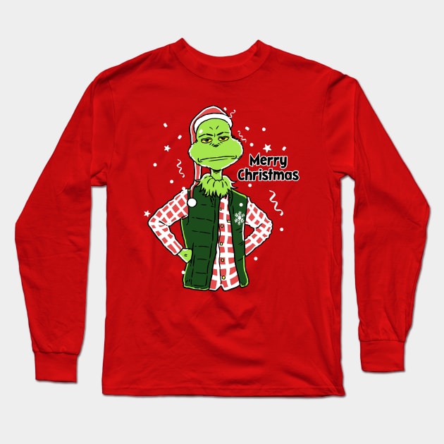 Grinchmas Long Sleeve T-Shirt by mohymochi